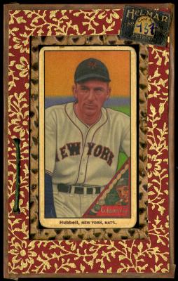 Picture, Helmar Brewing, T206-Helmar Card # 437, Carl HUBBELL, Black cap, sleeve, New York Giants